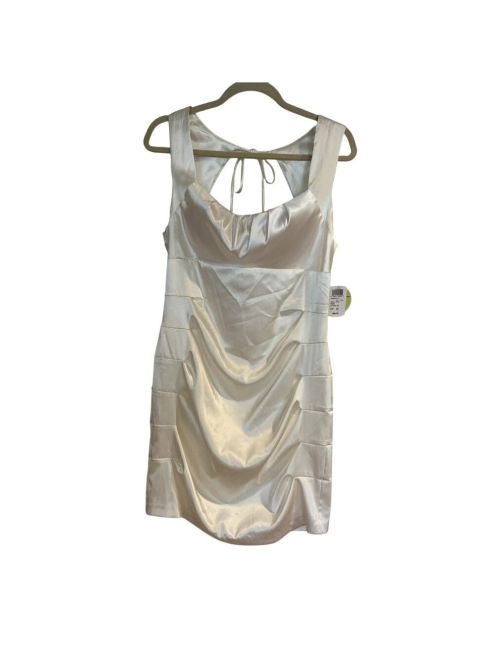 Windsor Glam Mini Dress Sz 13/14 Bodycon Fitted Ivory NEW Rehearsal Dinner